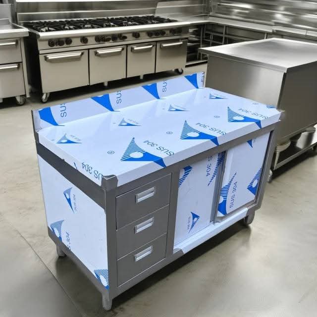 Commercial Stainless Steel Work Prep Table Cabinet