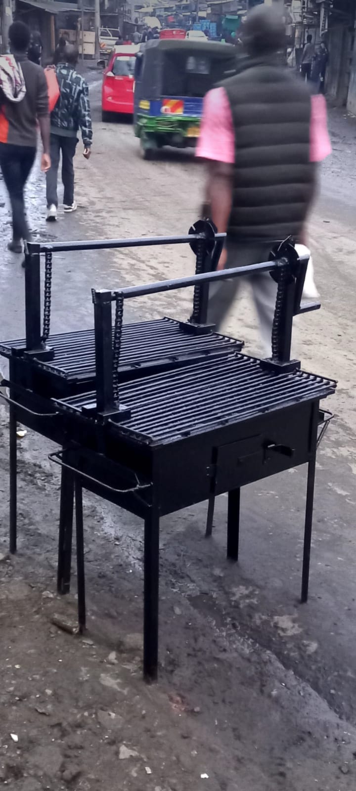 Commercial Firewood Potato & Corn Roaster Machine