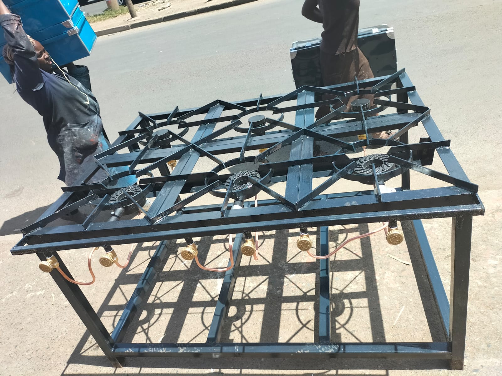 Six-Burner Commercial Gas Cooker