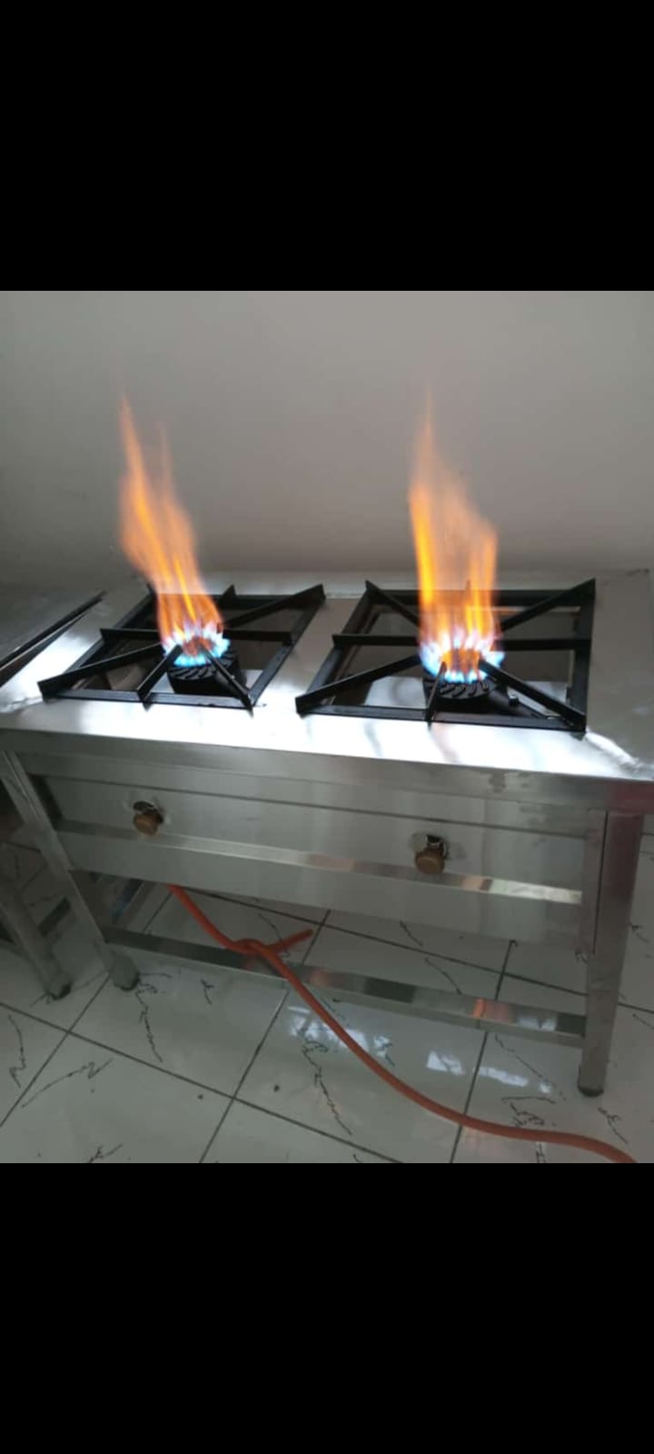 2 Burner Stainless Steel Gas Cooker