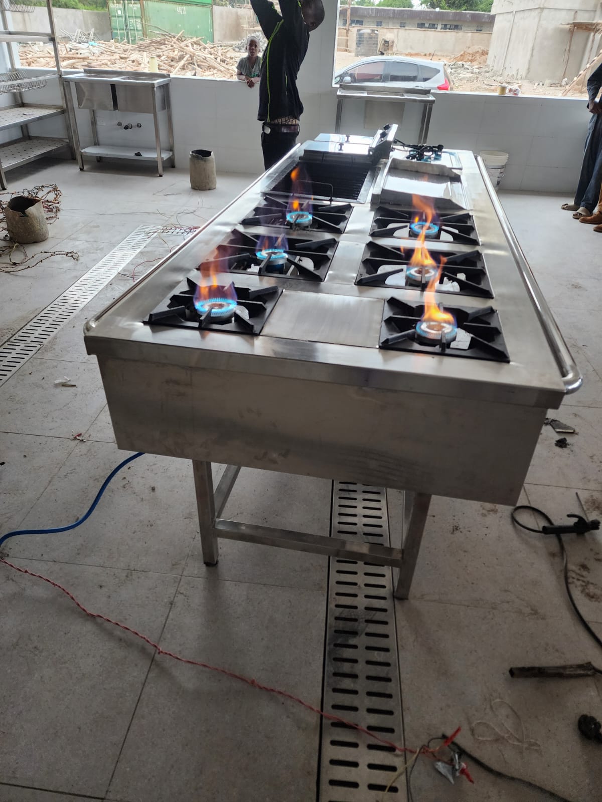 Commercial 6 Burner Gas Stove