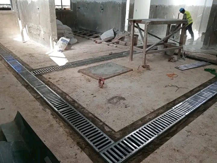 Trench Drain with Stainless Steel Grate(Price per meter)