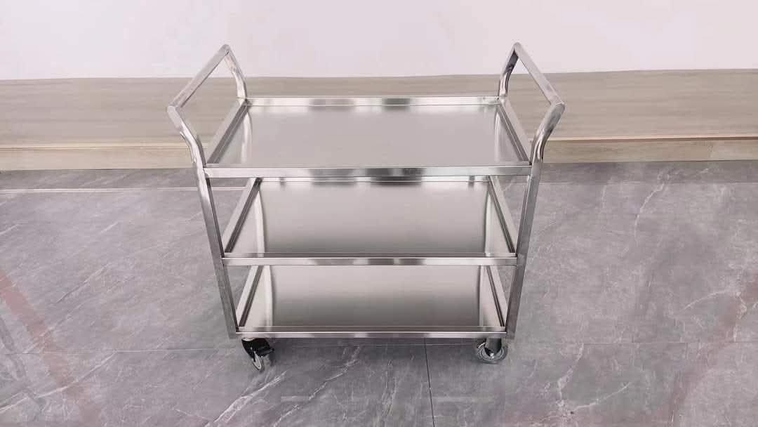 Stainless Steel Kitchen Utility Cart with Wheels