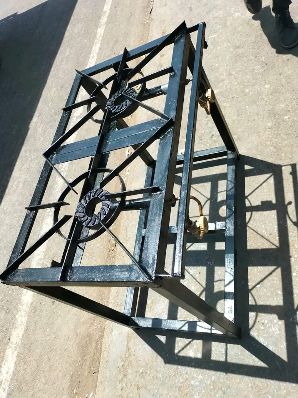 Mild Steel Two-Burner Gas Cooker